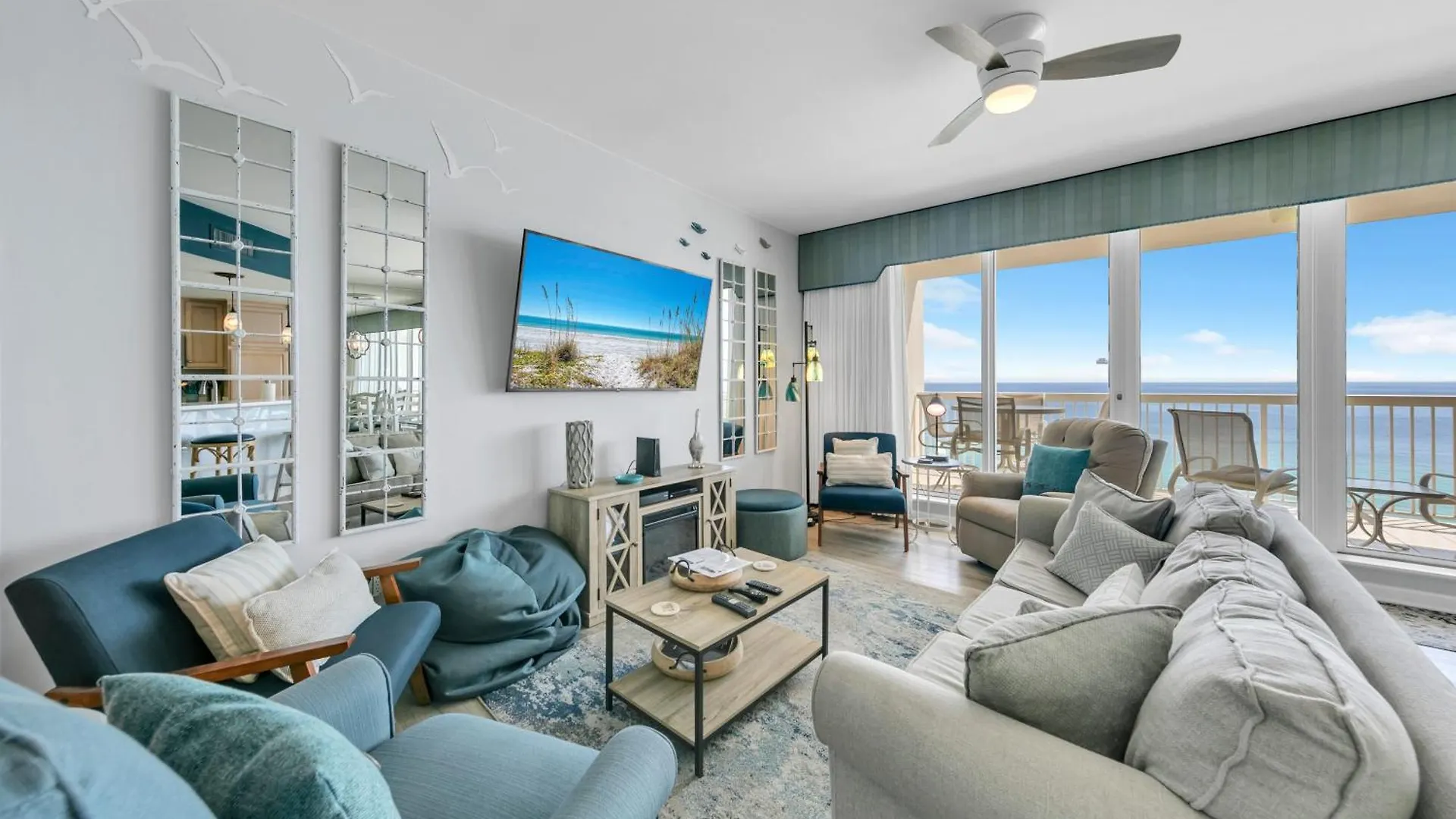Silver Beach Towers 1003E Gulf Front Sleeps 8 Destin Holiday home